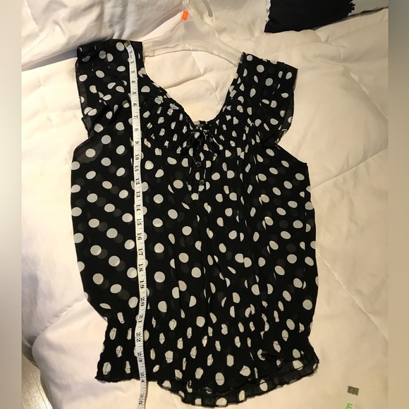 Fun & Flirt Ladies Polka Dot Top- Large - Picture 5 of 6